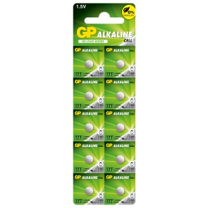 Бутонна алкална батерия GP177 LR-626/ 10 бр./pack цена за 1 бр./ AG4 1.55V GP, (35932501)