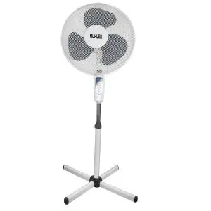 Вентилатор на стойка 16''Muhler FM-4040, 40W, бяло-сиво, (35940767)