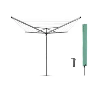 Външен простор Brabantia Essential 40m, котва за бетониране и калъф, (35940935)