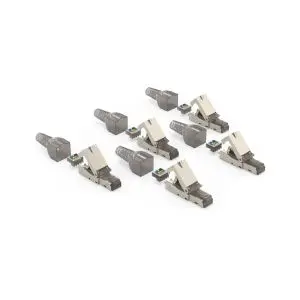 HAMA Комплект мрежови конектори, CAT 6a, 10 Gbit/s, екраниран, инсталиране без инструменти, 5 бр, (35939568)