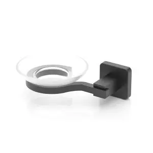 Поставка за сапун TEKNO TEL TR MG 366B, 16х11х5 см, Закрепване с дюбел, Матово черно, (18286)