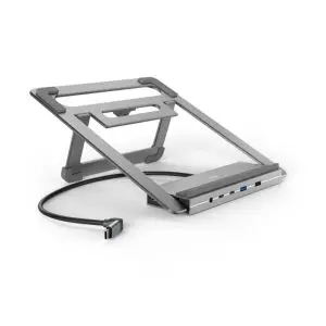 Докинг станция Hama 'Connect2Office Stand' USB-C, Стойка за лаптоп, 12 порта, (35936073)
