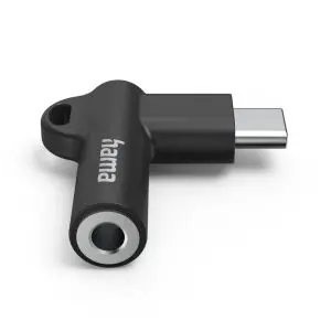 Адаптер Hama, USB-C – 3,5 mm жак, Aux, 90°, 201701, (35937486)