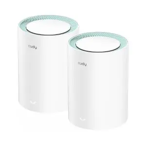 Безжичен рутер Cudy M1300, 2-pack, AC1200 Dual Band, 2.4/5 GHz, 300 - 867 Mbps, (35936489)