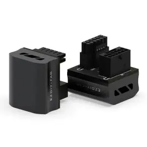EZDIY-FAB адаптер за видеокарта 12VHPWR 600W - RVS 180° Black, (35938906)