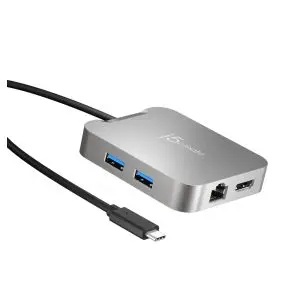 Докинг станция j5create JCD391 4K60 Elite USB-C PD, USB-A, HDMI, RJ-45, (35936695)