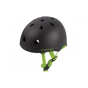 Аксесоар за велосипед Polisport, каска JUNIOR URBAN RADICAL TRIANGLES (53/55) BLACK MATTE/GREEN Каски, 25600