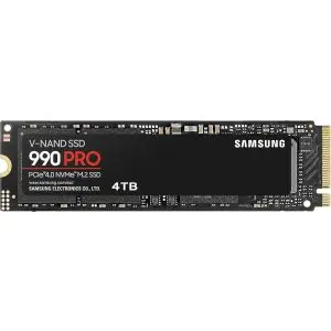 SSD SAMSUNG 990 PRO, 4TB, M.2 Type 2280, MZ-V9P4T0BW, (35936928)