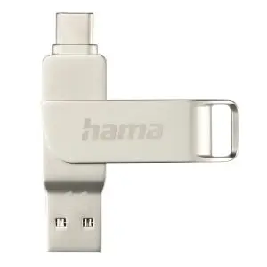 Флаш памет HAMA 'C-Rotate Pro', USB-C 3.1/3.0, 64GB, 70MB/s, 182490, (35937032)