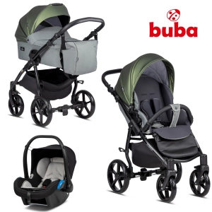Бебешка количка Buba Karina 3в1, 256 Olive, (14940)