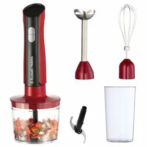 Блендер 3в1 Russell Hobbs Desire 27140-56, 500W, 600+500 мл, 2 скорости + пулс, Неръждаема стомана, Без BPA, Червен, (35944735)
