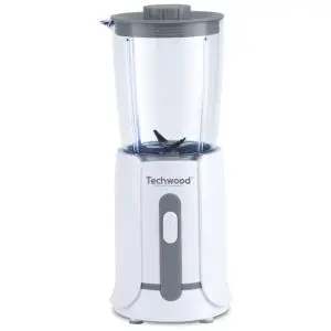 Блендер мини Techwood TBL-201, 300W, 0.5 л, Стоманени ножове,Бял, (12804)