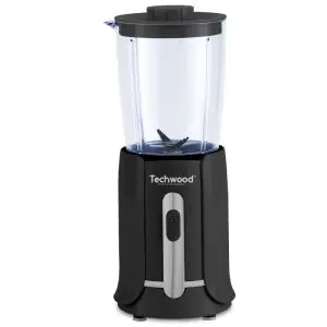 Блендер мини Techwood TBL-206, 300W, 0.5 л, Стоманени ножове, Черен, (12803)