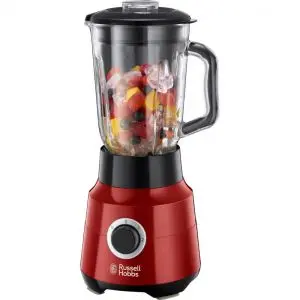 Блендер с кана Russell Hobbs Desire 24720-56, 650W, Стъкло, 22000 rpm/min, 1.5 л, Четворен нож, Червен, (17193)