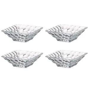 Комплект купички Bohemia Marble Bowl, 4 бр, 11 см, Кристалит
