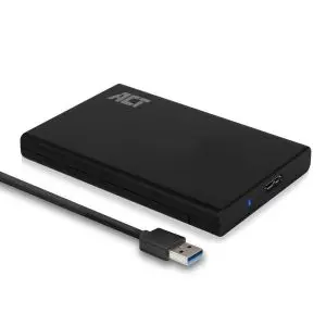 Чекмедже за твърд диск ACT AC1215, 2.5', USB 3.0, Черен, (35935036)