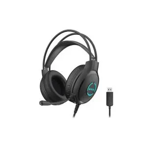 Слушалки с микрофон A4TECH Fstyler FH300U, LED Backlit, Черни, (35938523)