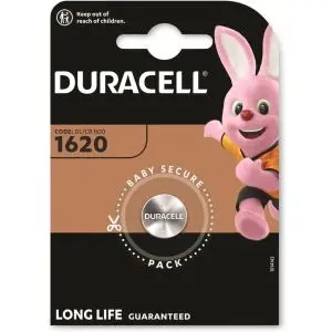 Бутонна батерия DURACELL CR-1620, 3V, Литиева, (35937694)