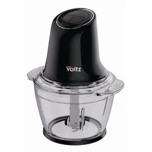 Чопър Oliver Voltz Daisy OV51111W, 600W, 1 литър, Двоен стоманен нож, Стъклена купа, Черен, (35940324)