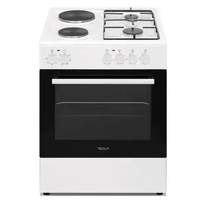 Комбинирана готварска печка Tesla CM6220SW, 56 L, 8.1kW, Бял, (35930933)