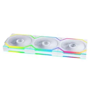 Вентилатори 3бр Lian Li UNI FAN SL Wireless ARGB PWM - 120 mm Бели + Контролер, (35939401)