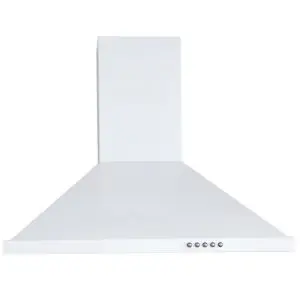 Декоративен абсорбатор за вграждане Hausberg HB-1260AB, 190W, 650м3/ч, 3 скорости, Алуминиев филтър, Бял, (99HB1260AB)