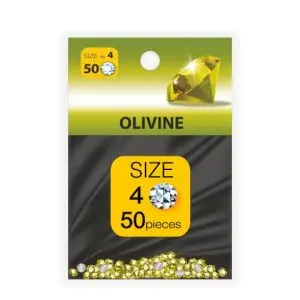 Декоративни камъчета за маникюр OLIVINE, 1.6 мм SS4, пакет 50 бр, (35923254)