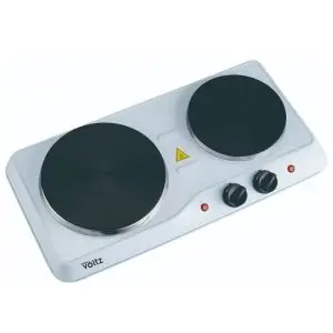 Двоен електрически котлон Oliver Voltz OV51445ND, 2500W, 5 степени, Светлинен индикатор, Бял, (35922845)