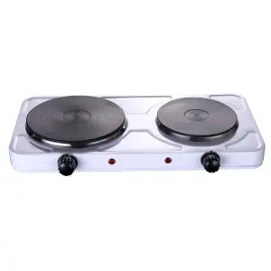 Двоен електрически котлон Rosberg R51445ID, 2500 W, 5 степени, Бял, (5R51445IDW)