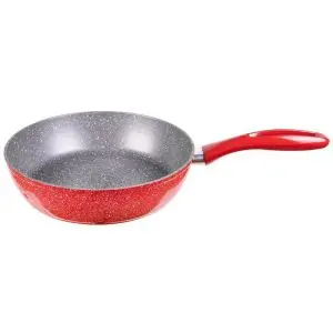 Дълбок тиган Oliver Voltz Florence OV54419A28D, 28x7 см, 4 мм, Мраморно покритие, Индукция, Червен, (35946267)