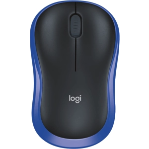 Безжична оптична мишка LOGITECH M185, USB, Син/Черен, (35934819)