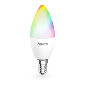 HAMA Смарт LED крушка WLAN, E14, Matter, 4,9 W, RGBW, 176641, (35938107)