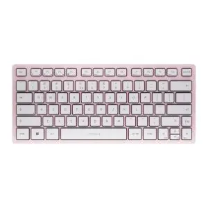 Безжична клавиатура CHERRY KW 7100 MINI BT, Bluetooth, Розова, (35936827)