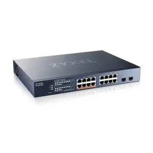 Суич ZyXEL XMG1915-18EP, 16-портов, 2x SFP, Gigabit, Управляем, , PoE, (35939532)
