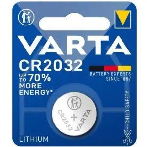 Бутонна батерия литиева VARTA CR2032 3V  1 бр. в блистер, (35936563)