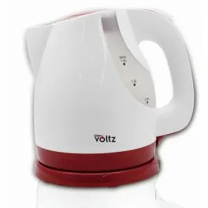 Електрическа кана Oliver Voltz OV51230V, 2200W, 1.6 L, Вграден нагревател, Бял/Червен, (21322)