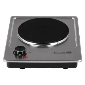 Електрически котлон Hausberg HB-546, 1500 W, 18.5 см, Опция за вграждане, Инокс, (99999HB546)