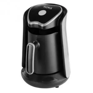 Електрическо джезве Floria ZLN1122, 600W, 500 мл, 65-100°C, Турско кафе/чай, Сензор против преливане, Капково филтриране, Черен, (35950072)