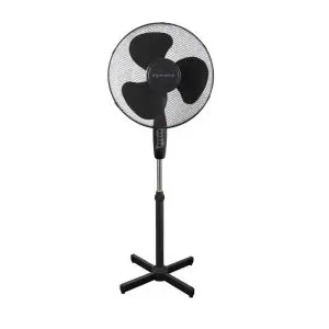 Вентилатор на стойка SAPIR SP 1760 BM, 40W, 40 см, 3 степени на мощност, Регулиране на височината, Мрежа, Черен