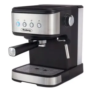 Еспресо машина Оliver Voltz OV51171F, 1.2 l, 20 bar, 1100W, Кремa диск, Черен/инокс, (19147)