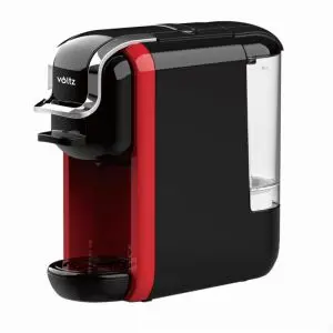 Еспресо машина за мляно кафе и капсули 5в1 Voltz V51171B5, 1650W, 19 bar, Черен/червен, (55V51171B5)
