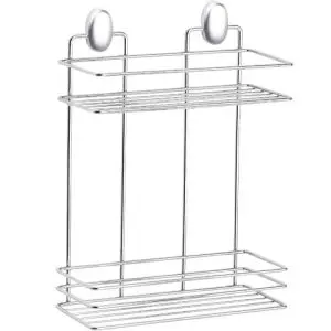 Етажерка за баня Metalife DKB-719, 2нива, 11x24x30 см., Хром, (9MTLDKB719)