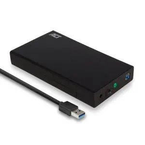 Чекмедже за твърд диск ACT AC1405, 3.5', SATA, USB 3.1 Gen1 (USB 3.0), Черен, (35935037)