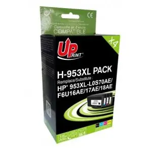Мастилница UPRINT HP 953XL, Комплект, OfficeJet Pro 8210/8710/7720, (Bk+C+Y+M), (35935023)