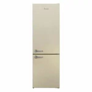Хладилник с фризер FRAM FC-VRL268BGE++, 268 л, Less Frost, LED осветление, Ретро серия, Слонова кост, (19289)