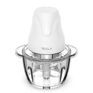 Чопър TESLA FC302W, 400W, Стъклена купа, бял, (9515)