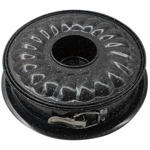 Форма за блат и кекс Kinghoff KH 1778, 24 см, Падащо дъно, Стомана, Черен, (20511)