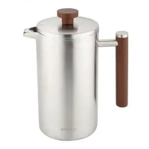 Френска преса за кафе/чай Kinghoff KH 1995, 1 л, Неръждаема стомана, Двойни стени, Инокс, (35946011)