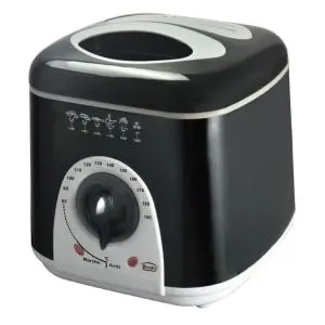 Фритюрник Rosberg R51980B, 950W, 1л, Температурен контрол 80-190 C, Черен, (35930839)