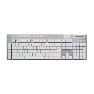 Безжична геймърска механична клавиатура Logitech G915X White Lightspeed - GL Tactile Switch, (35940053)